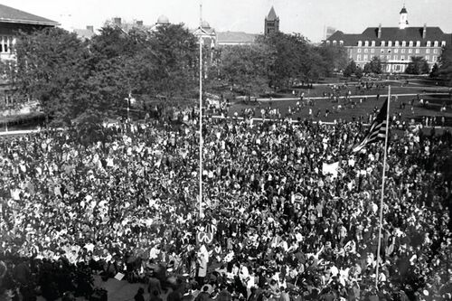 May 1970 protest on the Main Quad