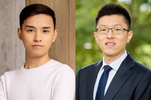 Yihao Liu (right) and Fan Xuan Chen