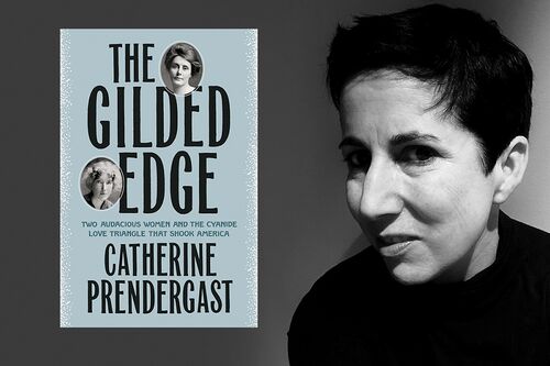 Catherine Prendergast poses with her book