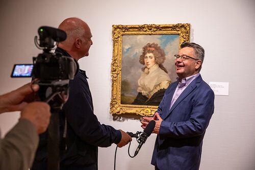 Craig Koslofsky being interviewed