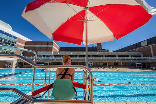 A lifeguard at the ARC