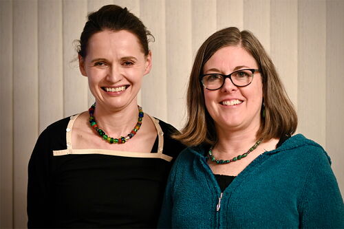 Catharine Fairbairn (left) and Kara Federmeier (right)