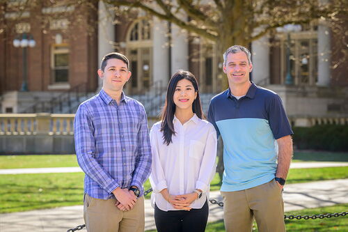 Researchers on campus