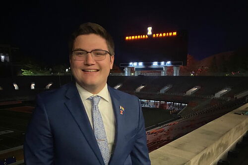 Ryan Blake in Memorial Stadium