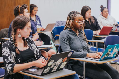 LAS students in a classroom