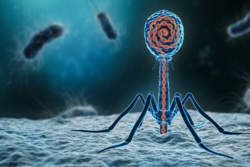 Illustration image of a phage