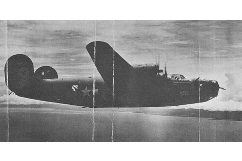 The B-24 bomber “Heaven Can Wait”