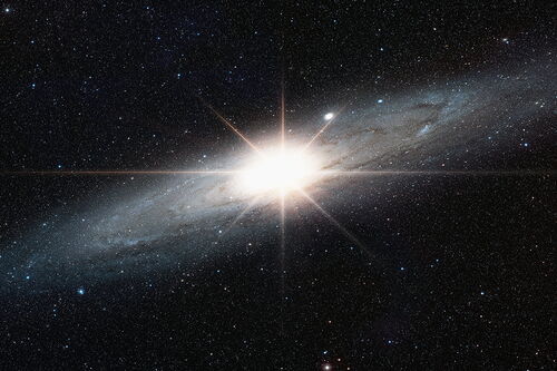 Illustration of supernova in the Milky Way