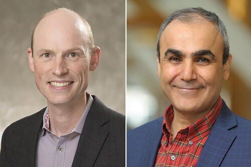 Erik Nelson (left) and Emad Tajkhorshid