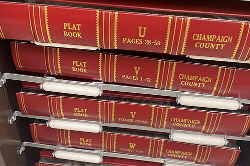 Property plat books in Champaign County