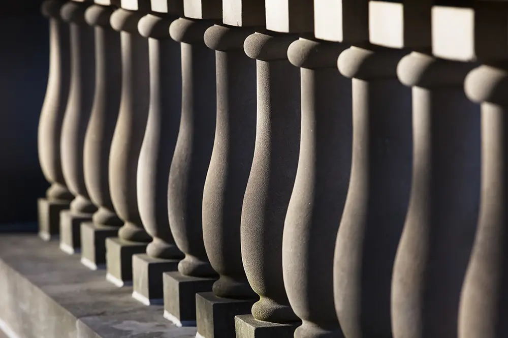 Pillars near Foellinger Hall