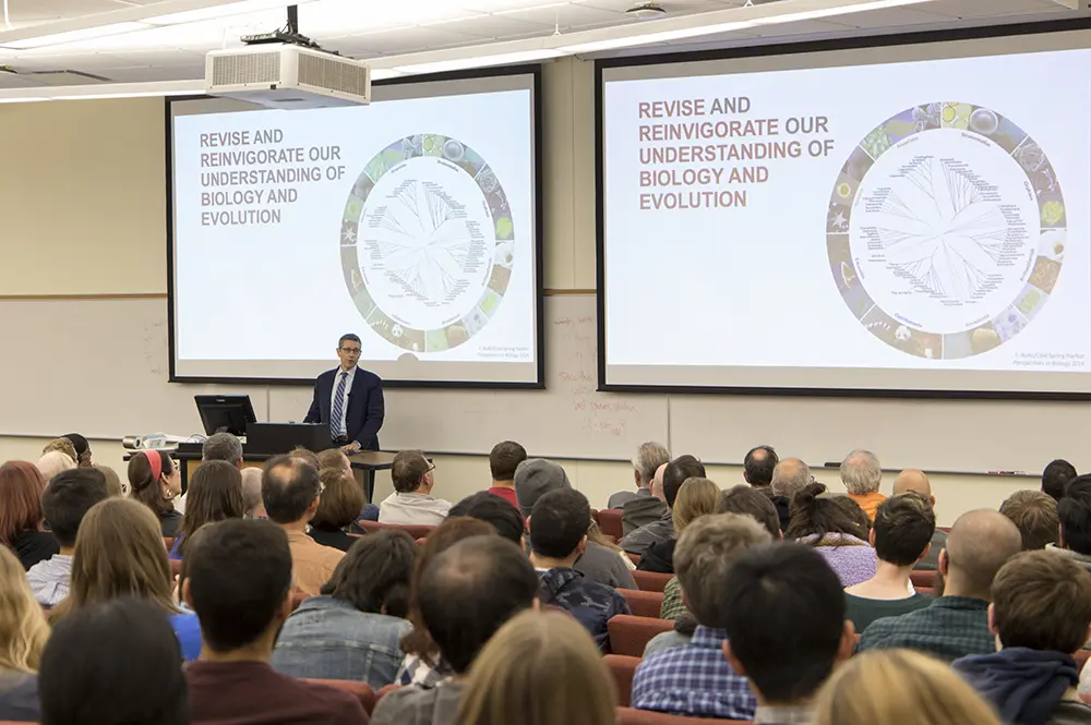 Gene Robinson speaks during lecture