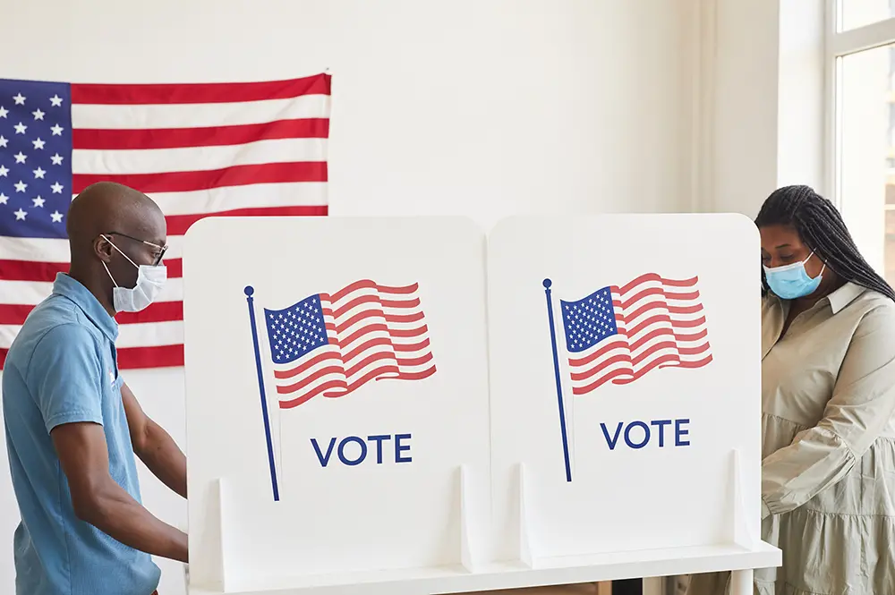 Voters at the polls