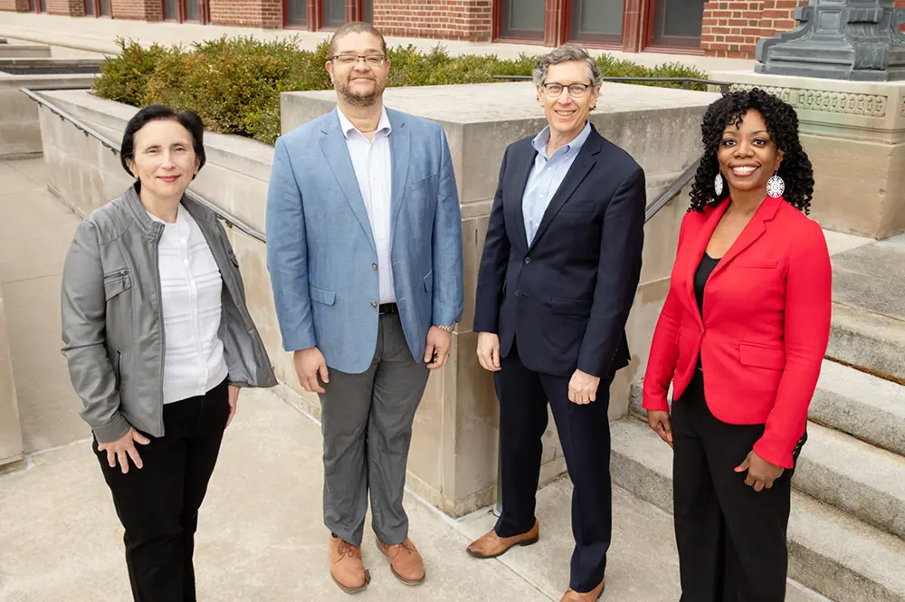 Researchers pose for photo