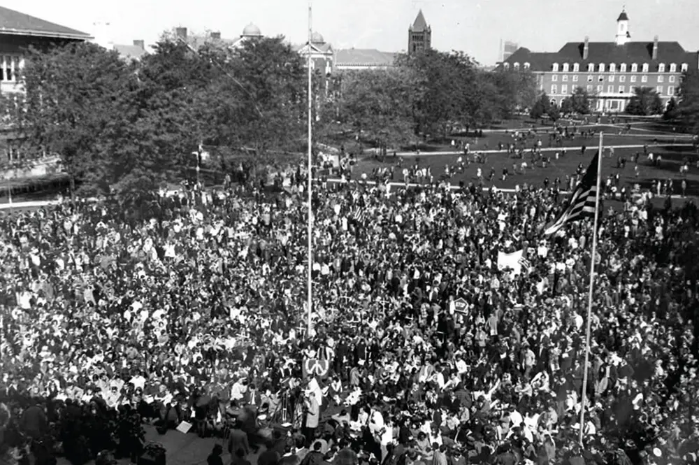 May 1970 protest on the Main Quad