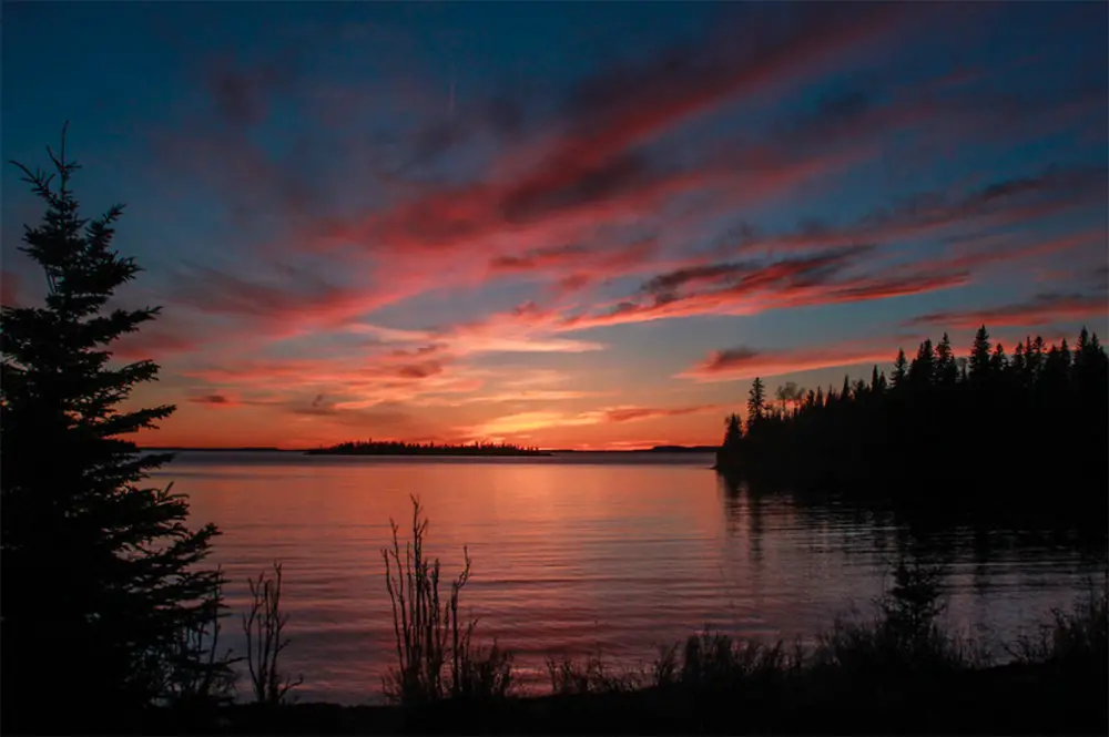 A beautiful sunset over Lake Superior