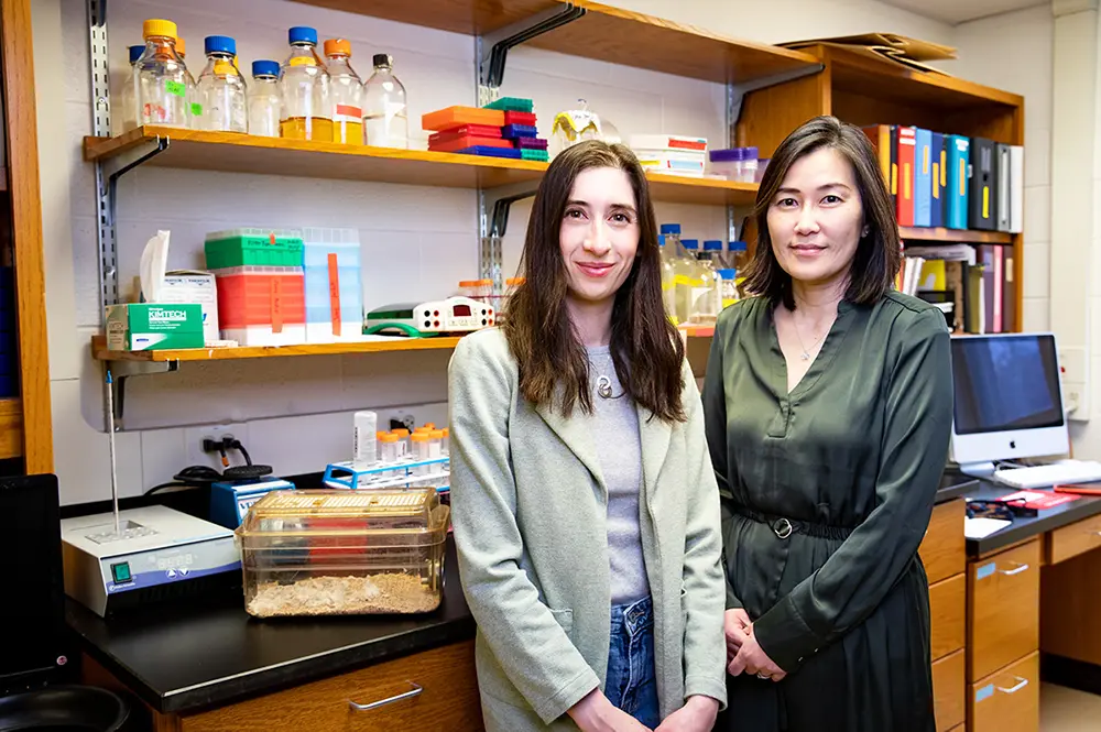 Jennifer Walters, left, and Hee Jung Chung