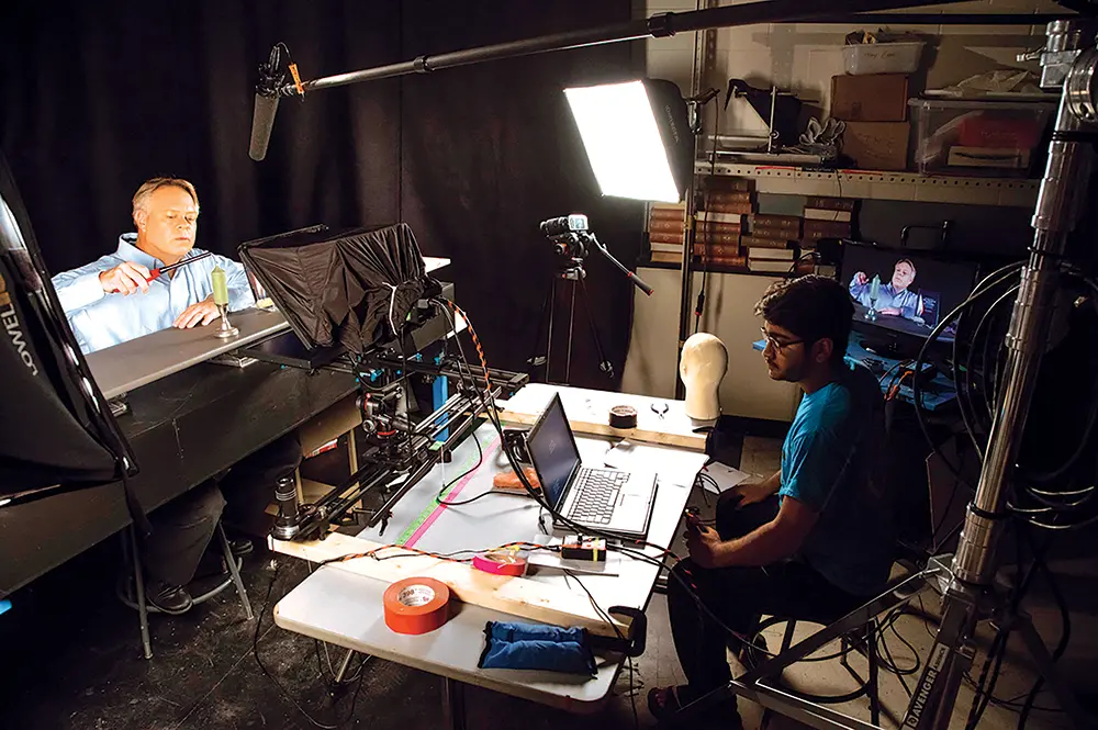 Bill Hammack in his studio