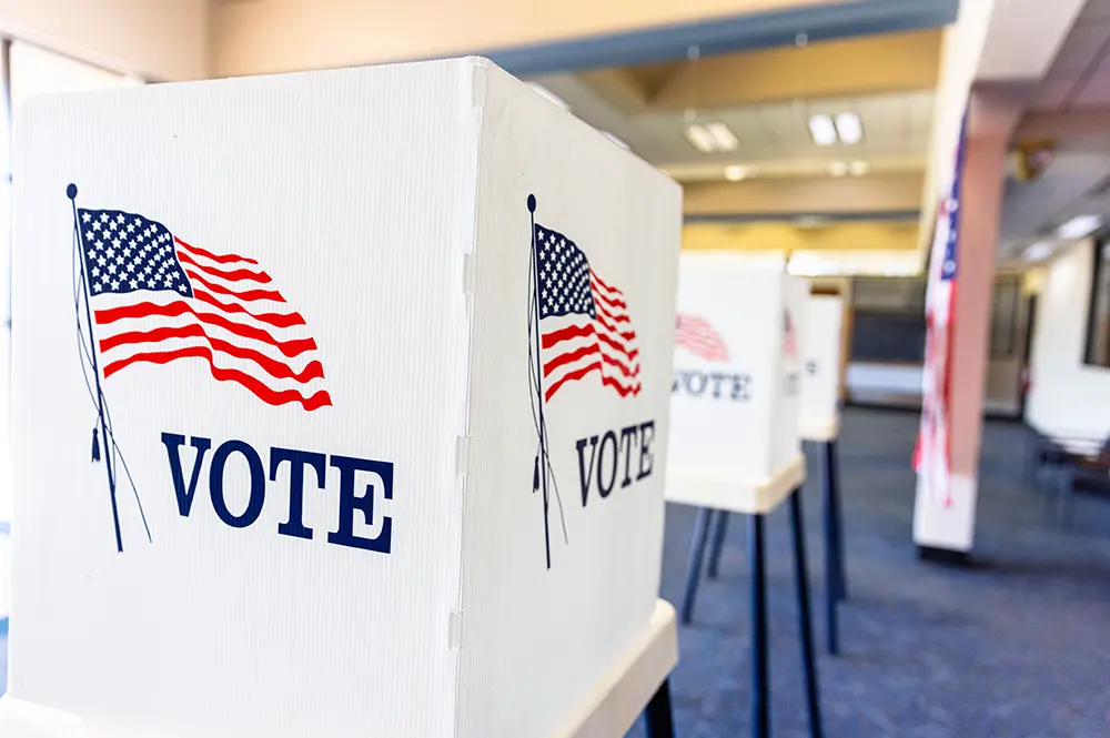 Voting booths