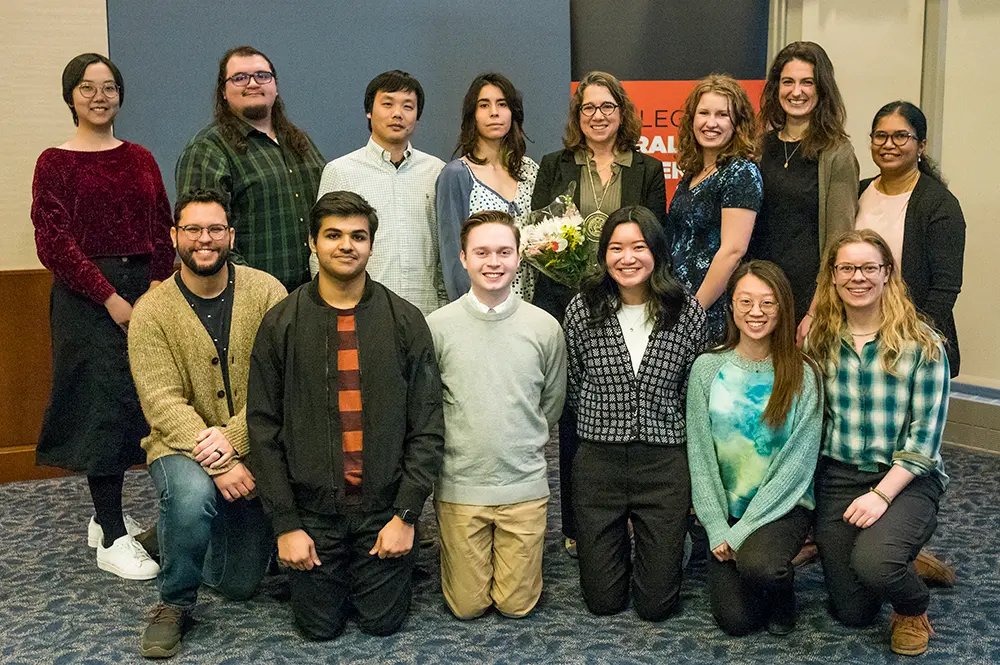 Rachel J. Whitaker with students