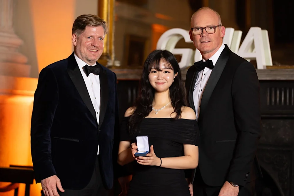 From left: Jim Barry, Leana Shin, and Simon Coveney 