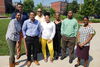 Students and a professor in Bronzeville 