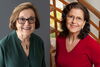 Elizabeth Lowe, left, and Armine Kotin Mortimer