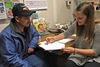 Resident and student at the Refugee Center near U of I