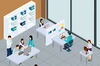 Stock illustration of workplace