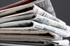 stack of newspapers