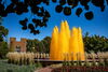 Fountain dyed orange