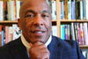 LAS professor Christopher Freeburg poses for a photo in his office