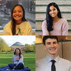 Photos of four students