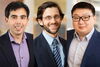 Greg Howard, a professor of economics; Russell Weinstein, a professor of labor and employment relations and of economics; and graduate student Yuhao Yang.  