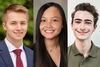 Photos of three students