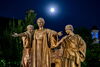 Alma Mater at night