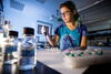Student in lab