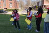 Benita Katzenellenbogen speaks during walk