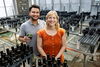 Ivan Sosa Marquez, left, and plant biology professor Katy Heath
