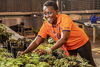 Esther Ngumbi in the lab