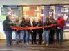 Ribbon cutting in museum