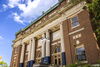 outside Foellinger Auditorium
