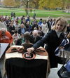 Speeches, pennies, and memories mark the Lincoln Hall renovation kick-off.
