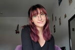 LAS student poses for photo in her dorm room