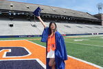 Aashna Vora poses in Memorial Stadium
