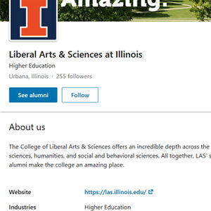 The LAS LinkedIn page is just one way for students to begin networking with alumni of the college.