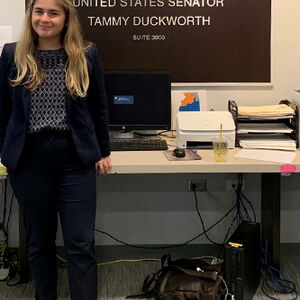 Madalyn Velisaris is pictured at Sen. Tammy Duckworth’s office during the summer of 2019.